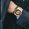 Montres-bracelets CHENXI Hommes Montres Top Clock Homme Mode Plein Acier Golden Quartz Montre Hommes Business Date Étanche