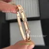 Van Classic Designer Armband för män och kvinnor Gold smal utgåva Kaleidoscope pläterad med 18K Rose Personlig Lucky Clover Diamond med låda