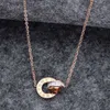 Designer Screw Pendant Necklace Love Series Fashion Luxury Jewelrys Carer Original Trendy 18K Gold Diamond for Women Men Necklace Silver Jewelry Necklaces IYZO