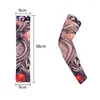 Knee Pads 1PC Tattoo Arm Sleeves Outdoor Sun UV Protection Cover Elastic Seamless Cycling Sports Sunscreen