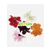 Pendant Necklaces 5pcs Artificial Flower Hair Clips Hawaii Style Accessories Barrettes (Random Color)