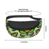 Waist Bags Colorful Butterfly Print Bag Cute Animal Funny Polyester Pack Fitness Female