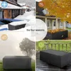 Chair Covers Black Durable Oxford Furniture Cover Waterproof And Easy To Clean Foldable Garden