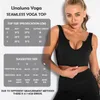 Camisas ativas una sem costura roupa interior de alta qualidade sutiã esportivo com nervuras yoga tanque superior para fitness feminino ginásio roupas esportivas colete