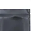 7x10cm 200pcs bolsas de embalaje de mylar negras reclosas Bolsas de envasado de alimentos Regalos y paquetes de manualidades Basqm
