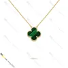 Pendant Necklaces Classic Van Clover 18K Gold Necklace Jewelry Designer for Women Titanium Steel Gold-Plated Never Fade Not Allergic Store/21417581