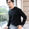 Man Clothes Pullovers Solid Color Knitted Sweaters for Men Beige No Hoodie Business Plain V Neck in Golf Jumpers Maletry S X 240104