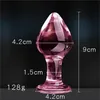 Candiway Exquisite Pink Crystal Plug anale Prodotti per la masturbazione per adulti Massaggiatore prostatico Giocattoli erotici per coppia (5 stili)