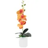 Kwiaty dekoracyjne sztuczne realistyczne orchidea bonsai symulacja biurka na biurko dekoracje łazienkowe