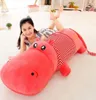 Dorimytrader Câlin Doux Couché Animal Hippo Oreiller En Peluche Grand Peluche Hippopotames De Dessin Animé Jouet Poupée Bébé Cadeau Amant Présent 180 cm 150 cm7657916