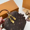 Quatily Neue strukturierte tragbare Damentaschen, europäische und amerikanische Retro-Cartoon-hängende Ornamente, kleine quadratische Taschen, Umhängetasche, bedruckte Taschen