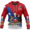 Sweats à capuche pour hommes Sweat à capuche d'automne pour hommes Brésil Canada Espagne Emblème national Drapeau Imprimer Pull de rue Vêtements unisexes Pull surdimensionné