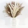 Dried Flowers Bouquet Reed Pampas Grass Wedding Decoration Year Christmas Flores Artificial Flowers Mariage Home Decor 240105