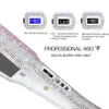 Rhinestone Flat Iron Hair Straightener Professional Dual Voltage Straightening Irons LCD Display 2 Inch Plate 240105