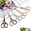 Scissors Stainless Steel Scissors Hand Household Tailor Shears For Embroidery Sewing Beauty Drop Delivery Home Garden Tools Hand Tools Dhsry