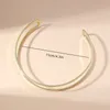 Choker Simple Clavicle Chain Open Geometric Metal Neck Ring Necklace For Women Punk Girls Gold Silver Plating Fashion Jewelry