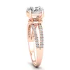 Diamond Rings Jewelry 18k Rose Gold Luxury New Design Solid Gold Fine Jewelry With Real Diamonds Ring For Women Jewelry