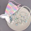 Pearl Korean Armband Version Set Unicorn Girl Baby Accessories Children S Necklace