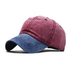 Casquettes de baseball Épissage Rétro Unisexe Chapeau Plaine Courbe Pare-Soleil Extérieur Anti-poussière Casquette De Baseball Couleur Unie Mode Loisirs Hommes Femmes Garçon