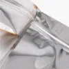 10x15cm Party Supply Stand Up Zipper Lock Mylar Bags Matte Clear Window for Zip Aluminum Foil Bag Lock Snacks Storage Package Pouches Wokbx