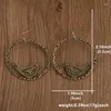 Baumelnde Ohrringe, zarte Creolen für Frauen mit Vogel-Design, goldfarbener Schmuck, Vintage-Bohemian-Stil, Persönlichkeit