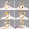 Topkwaliteit Tifannissm-ringen voor dames online winkel Nieuwe mode-paarverlovingsring Koreaanse editie set met zirkonia-sieraden Instagram Open met originele doos