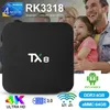 Box TX8 Andriod 9.0 TV Box 4GB 32/64GB RK3318 Smart TV Box 2.4G/5G Wifi Bluetooth 4.0 Smart TV Box