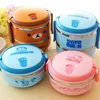 Bento Boxes Kawaii Lunch Box For Kids School Children Colorful Anime Bento Box Thermal Lunchbox Metal Food Container Storage Accesories Bowl YQ240105