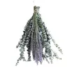 Декоративные цветы, 12 шт., сушеные консервированные стебли, пучки лаванды для душа, 18 дюймов, листья циннии