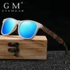 Sunglasses Gm Natural Bamboo Fashion Wooden Sunglasses Handmade Polarized Mirror Coating Lenses with Gift Box Temple Pattern Sunglasses