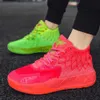 Lamelo Ball Mb.01 Mb.02 Rick Morty Lo Imbalance Pink Kids Basketball Shoes For Sale Buzz City Grade School Sport Shoe Trainner Sneakers Size 35-46