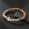 Charm-Armbänder, trendiges handgefertigtes elastisches weiches Keramik-Kreuz-Armband für Männer und Frauen, modische Handgelenk-Ornamente, Schmuck, Geschenke und Accessoires