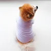 Vêtements d'été pour chiens, t-shirt de couleur unie, fournitures pour animaux de compagnie, gilet pour petits chiens, chiot mignon Yorkshire Terrier