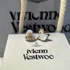 Vivieuly Westwoodly Queen Mother Mother New Luxury Premium Asymétrique Love Oreurs Boucles d'oreilles Planet Oreads Gift