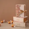 Gift Wrap Sen Department Retro Niche Book Candy Box Packaging Carton Wedding Net Red Creative Wholesale