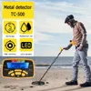 TC500 Metal Detector sotterraneo Professionale Ricerca di profondità Cercatore Rivelatore d'oro Cacciatore di tesori Rilevamento Pinpointer Impermeabile 240105