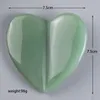 Regalo promocional 100 Natural Crystal Rose Quartz Gua Sha Heart Shape Body Gua Sha Scraping Massage Herramienta