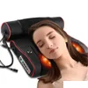 Massaging Neck Pillowws Electric Relaxation Head Mas Pillow Back Heating Kneading Infrared Therapy Shiatsu Ab Masr Drop Delivery Hea Dhkhi