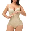 Shapers Shapewear dla kobiet Fajas Full Body Shaper Bulifter Top Fited Sheer Bodysuit Womens