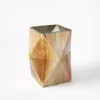 Vase Prism Pyramid Mercury Glass Vase Candlestickコンビネーションダイニングルーム/リビングルーム