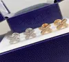 Den nya XiaoShangjia 925 Sterling Silver Plated 18k Gold Shangjia Inlaid X Letter Earrings Full Diamond Earrings8444650