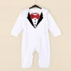 New Spring and Autumn 1-piece suit for newborn boys and babies tuxedo jumpsuit for gentlemen baby jumpsuit for babies.