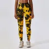 Lu Lu Pant Citron Yoga Femmes Sans Couture Tie Dye Sport Leggings Fitness Yoga Pantalon Taille Haute Legging D'entraînement Scrunch Fesses De Levage Sport Gym Collants