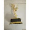 Wtyl kolekcjonerski 28 cm National Emmy Awards Metal Trophy Replica Cynk Alloy Award Dowód Sport Sport Outdoors Athletic Outdoor Acc Dhcwe