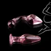 Candiway Exquisite Pink Crystal Plug anale Prodotti per la masturbazione per adulti Massaggiatore prostatico Giocattoli erotici per coppia (5 stili)