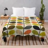 Cobertores Orla Kiely Colorido Multi Haste Flores Padrão DesignManta de Lã Crochê