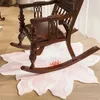 Carpets Waterproof Oil-Proof Leather Floor Mat Flower Series Special-Shaped Carpet American Living Room Home Bedroom Bedside Luxury