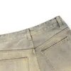 Neue männer Jeans Straße Retro Raw Rand Stickerei Baggy Männer Mode Hip Hop Frauen Patchwork Hohe Taille Denim Hosen