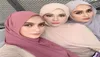 89 colori di alta qualità pianura bolla sciarpa di chiffon scialle musulmano hijab donne fascia sciarpe scialli 10 pezzi lotto 2011043708443