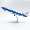 Metal Aircraft Model 20cm 1 400 Mcdonnell Douglas Md-11 Metal Replica Alloy Material With Landing Gear Collectible Toys Gift 240104